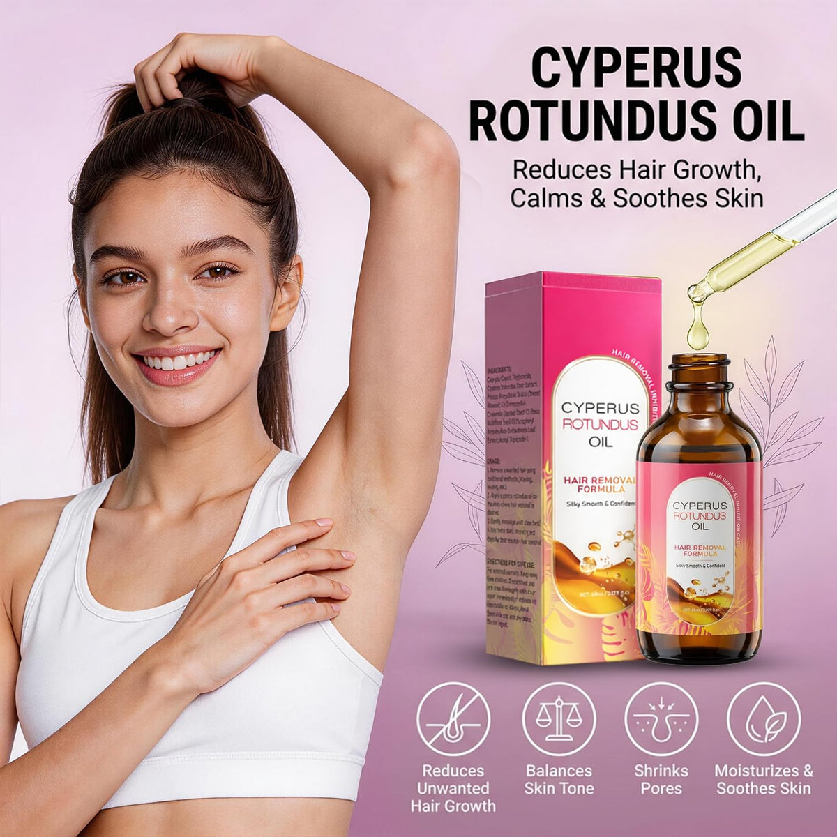 MUREND ingredient blend close-up highlighting natural oils and botanical benefits