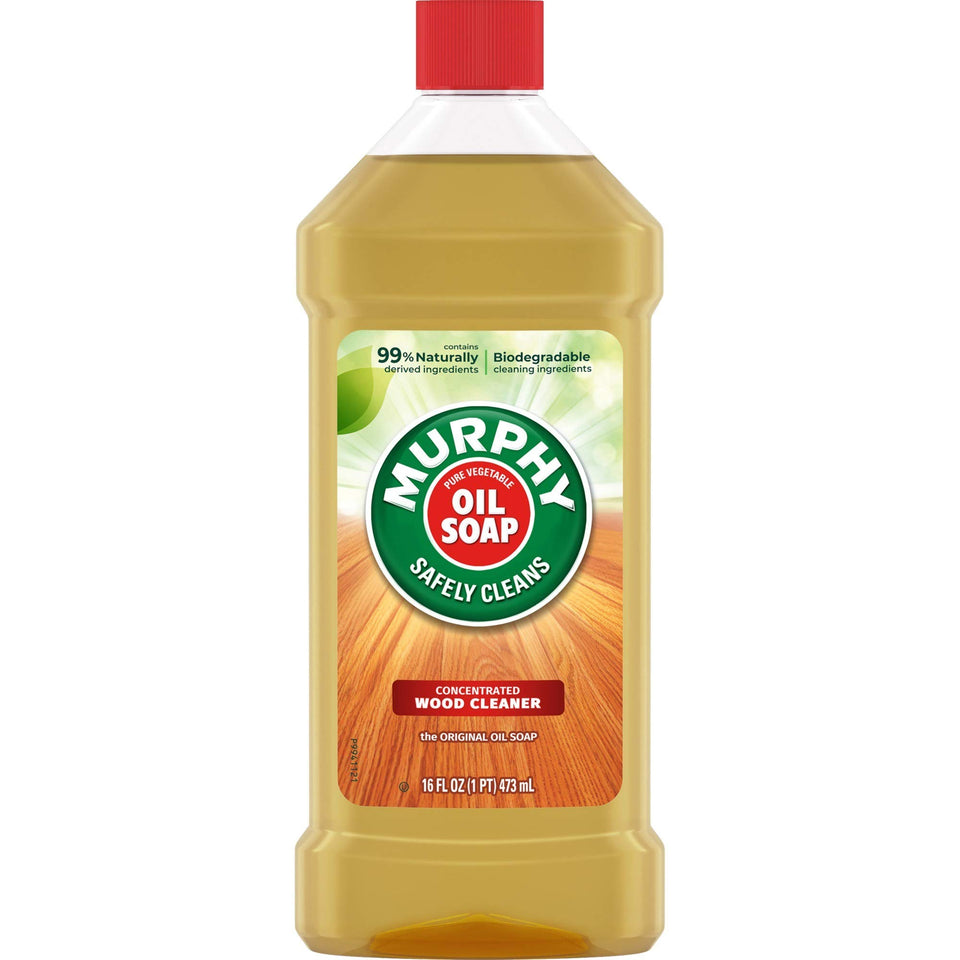 Murphy bottle front packaging showing label and screw-top, brand-ready for storage