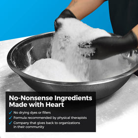 Muscle Rehab granular salt texture detail highlighting magnesium clarity