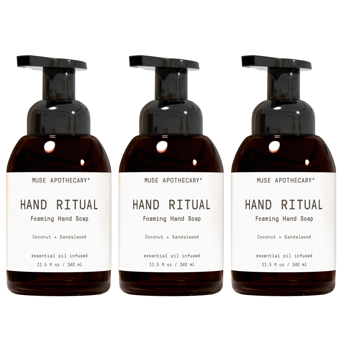 Muse Apothecary front bottle showing clean packaging and calming scent benefits