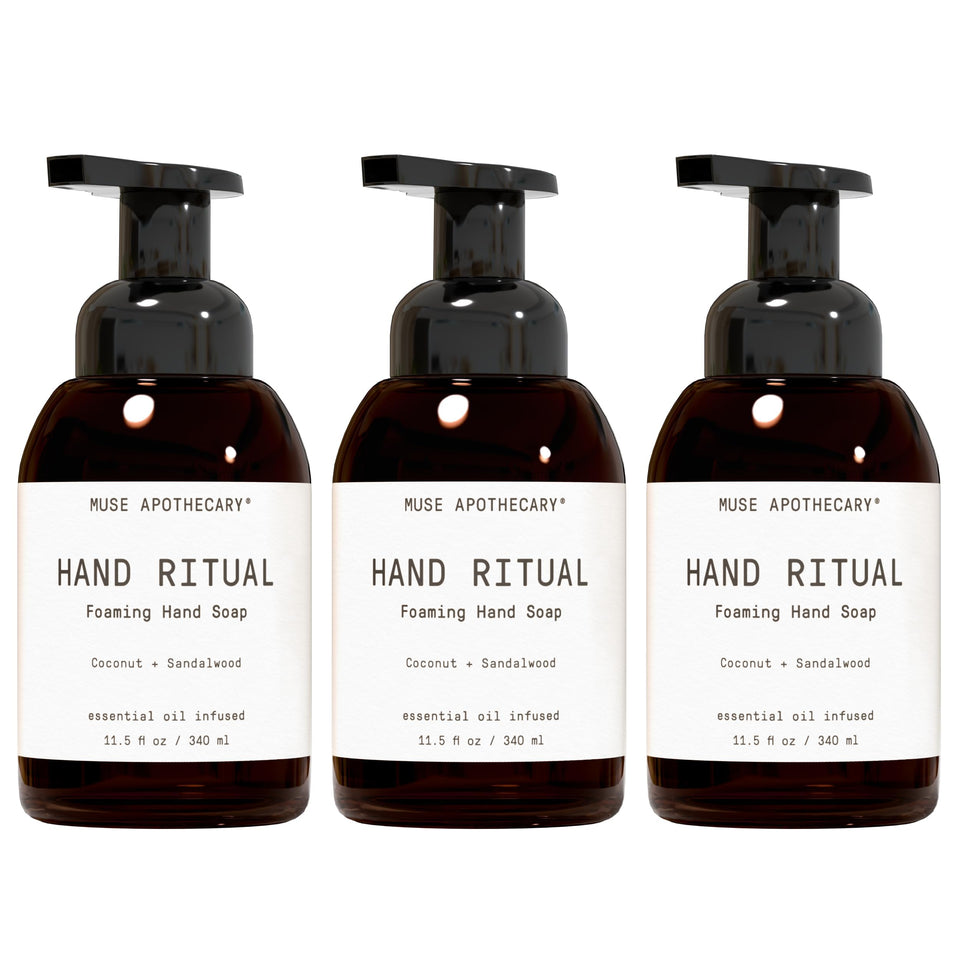 Muse Apothecary front bottle showing clean packaging and calming scent benefits