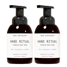Muse Apothecary front packaging showing elegant label and pump benefit