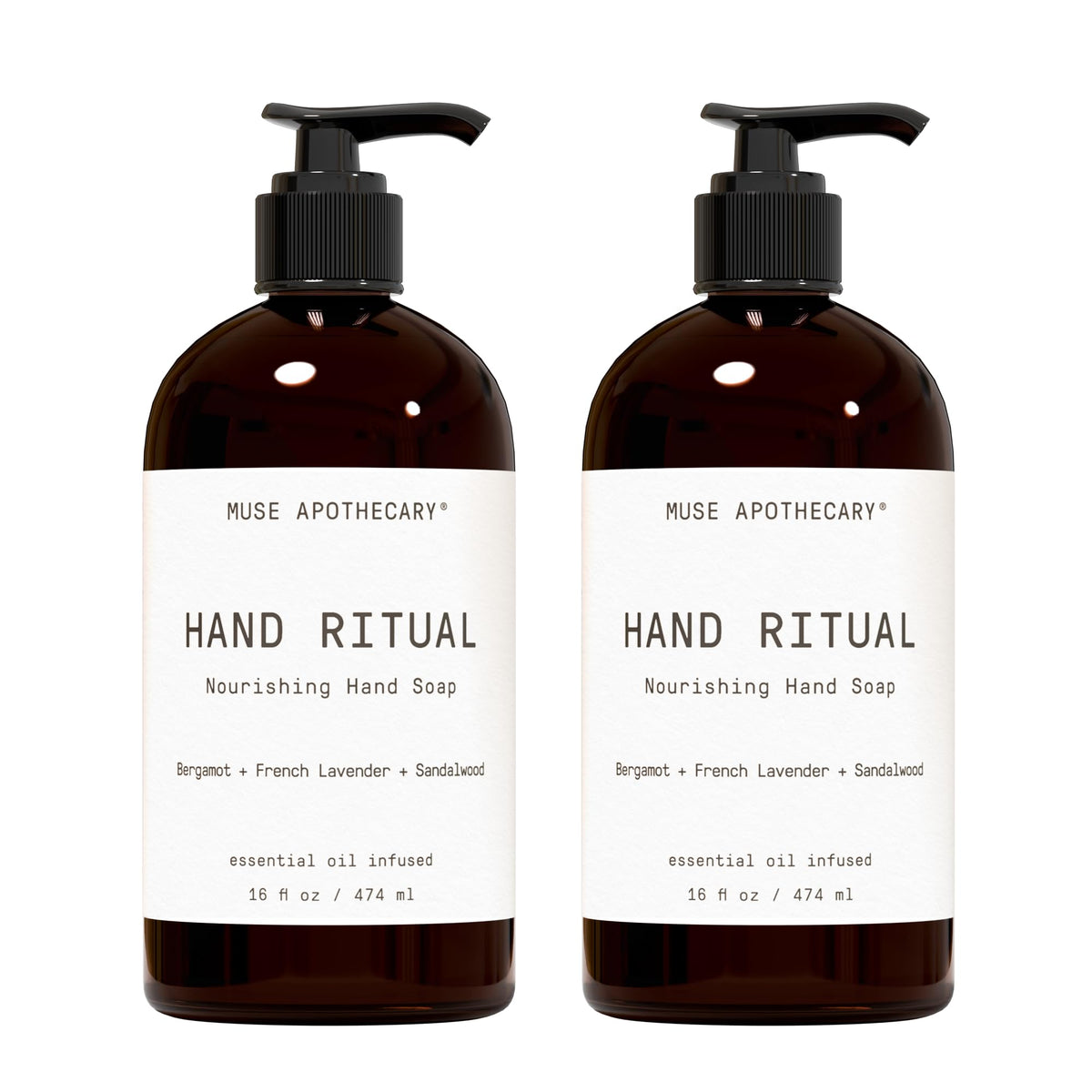 Muse Apothecary front packaging showing bottle and label, communicates luxury