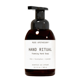 Muse Apothecary front label view showing product name and natural benefits