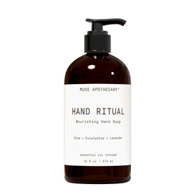 Muse Apothecary front bottle showing packaging and calming scent benefits