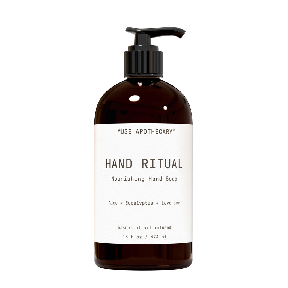 Muse Apothecary front bottle showing packaging and calming scent benefits