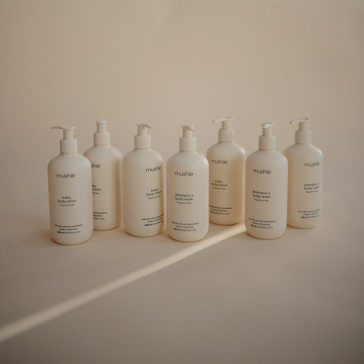 mushie pump and label close-up highlighting certifications and clarity