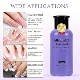 MUSILAN close-up of acrylic bead texture demonstrating smooth consistency