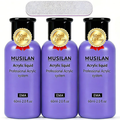 MUSILAN front label showing 180ml bottle and product clarity benefit