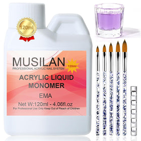 MUSILAN front bottle showing label and 4oz volume, clear professional presentation