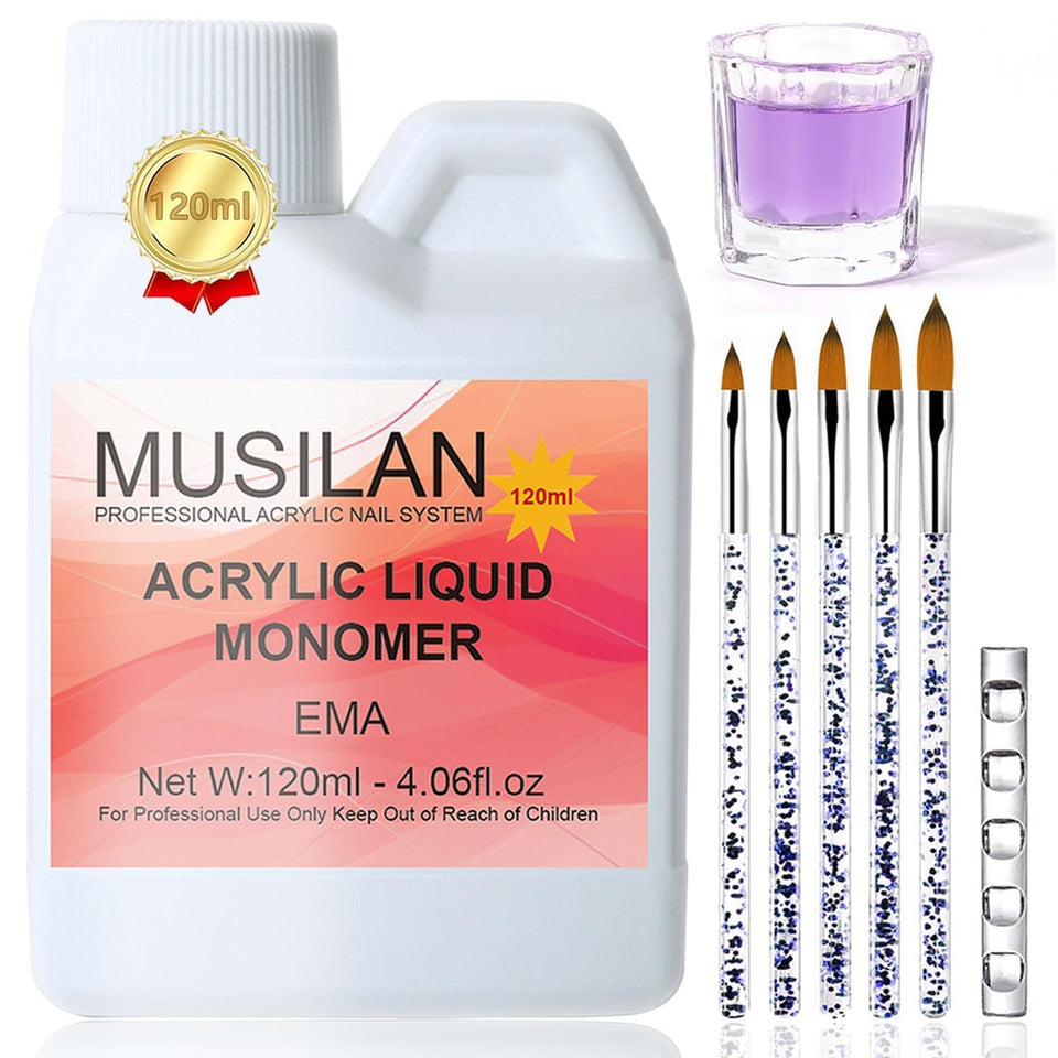 MUSILAN front bottle showing label and 4oz volume, clear professional presentation