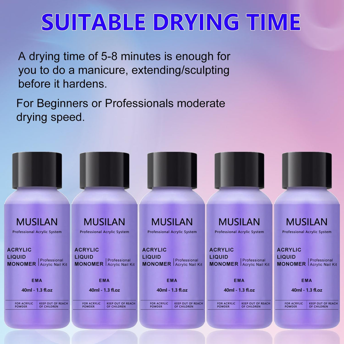 MUSILAN salon table setting showing professional application benefit