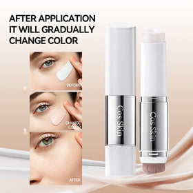 Musizlee application on cheek illustrating natural coverage and seamless shade match