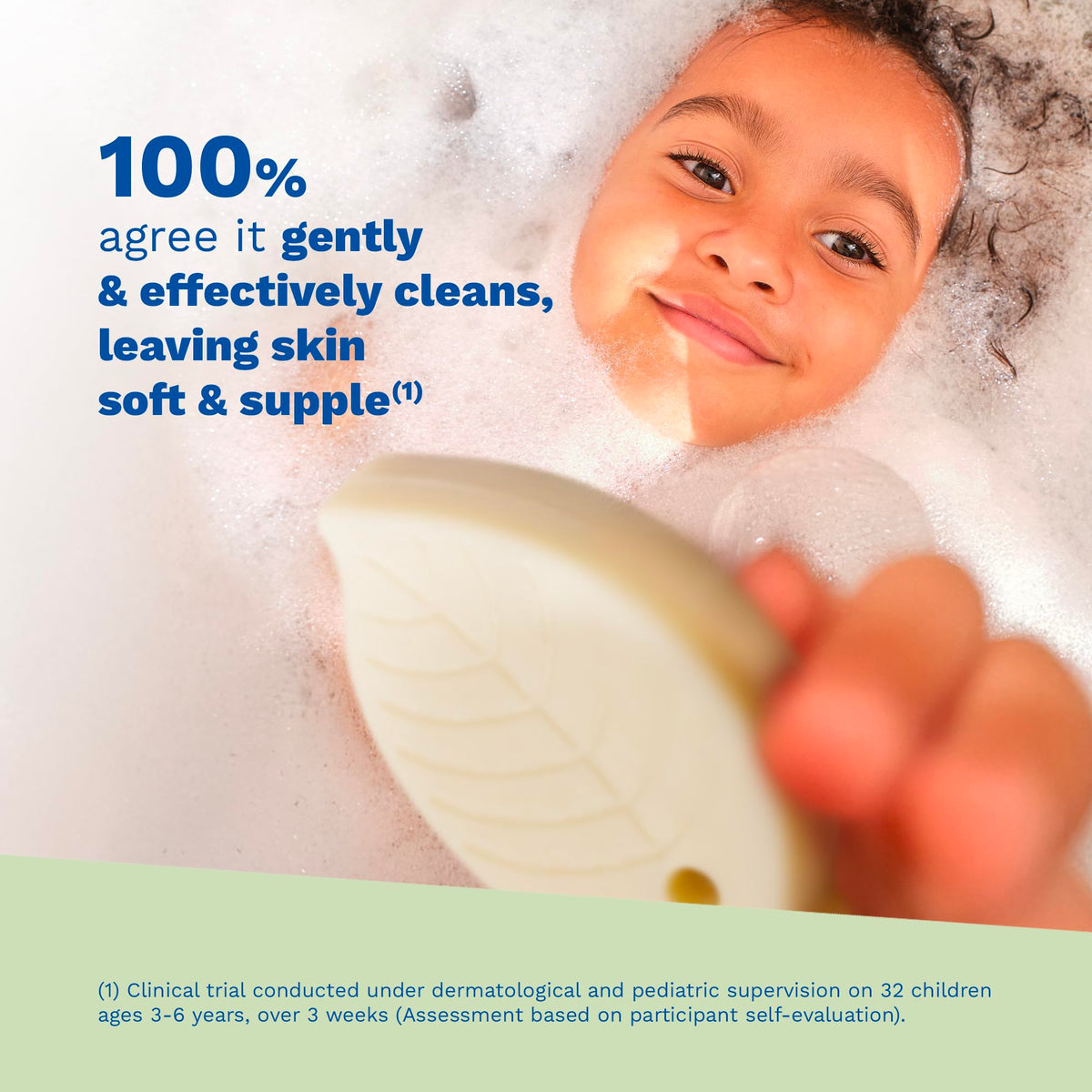 Mustela bar side profile highlighting shape and compact travel-friendly size