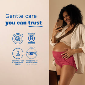 Mustela presentation of avocado maracuja sunflower oils highlighting natural ingredients