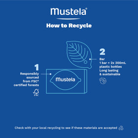 Mustela ingredients avocado and olive oil display showing natural nourishment