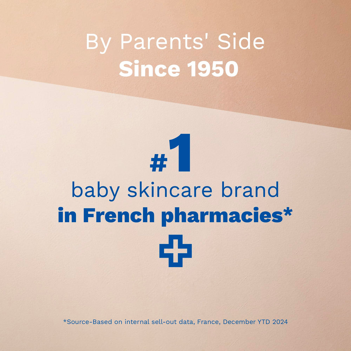 Mustela nourishing stick held in hand showing compact travel-friendly size