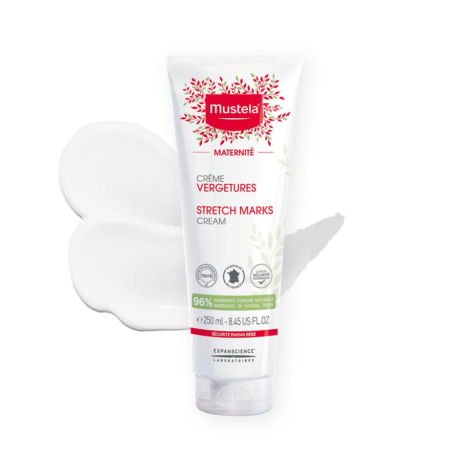 Mustela front packaging showing tube and label for quick identification and reassurance