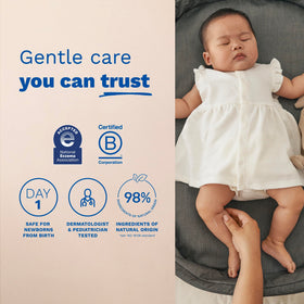 Mustela tube dispensing cream highlighting controlled application and convenience