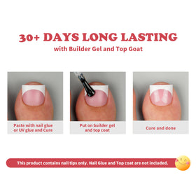 MUTIOVO toes during application showing how glue or gel speeds pedicure completion