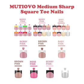 MUTIOVO finished pedicure in sandals showcasing berry-pink French tips for polished look