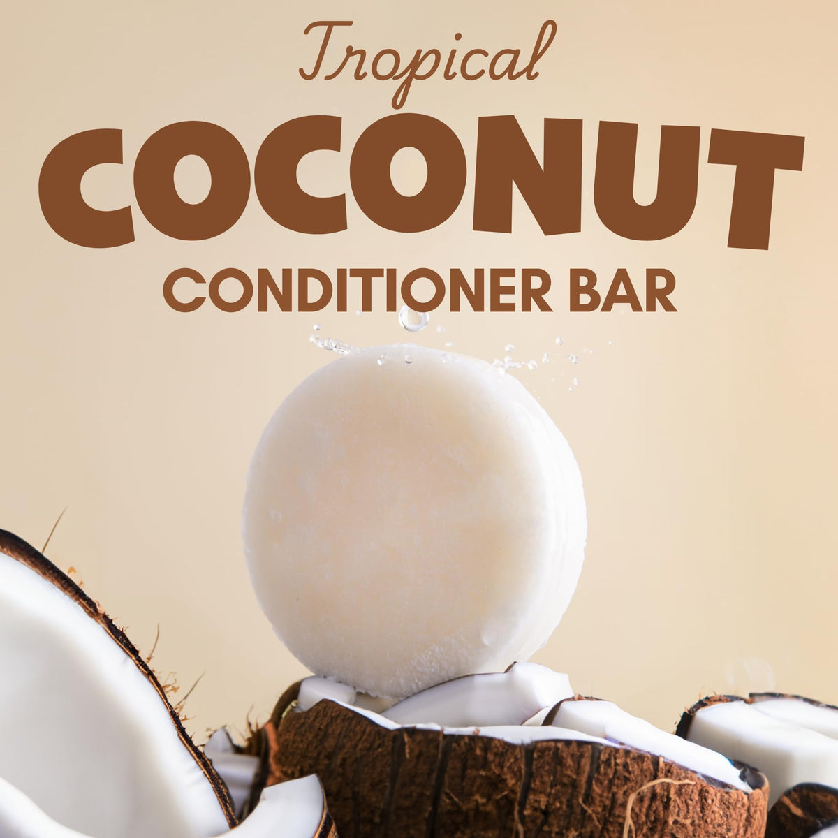 Muun close-up of conditioner bar texture highlighting creamy, nourishing formula