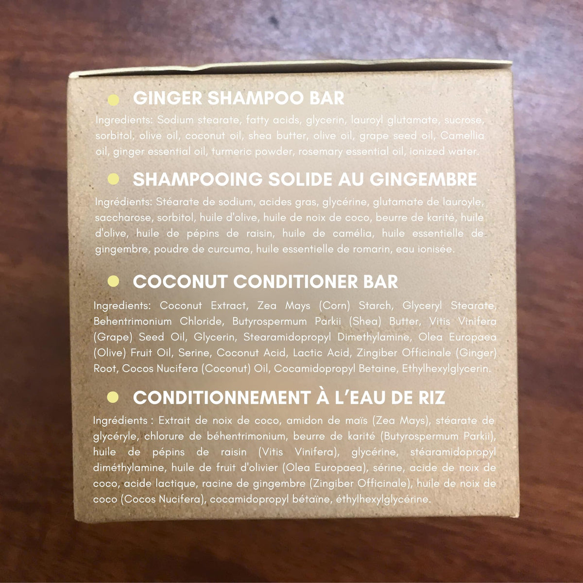 Muun bars styled on bathroom shelf emphasizing sustainable routine