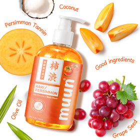 Muun creamy foam texture demonstrating gentle moisturizing lather benefit