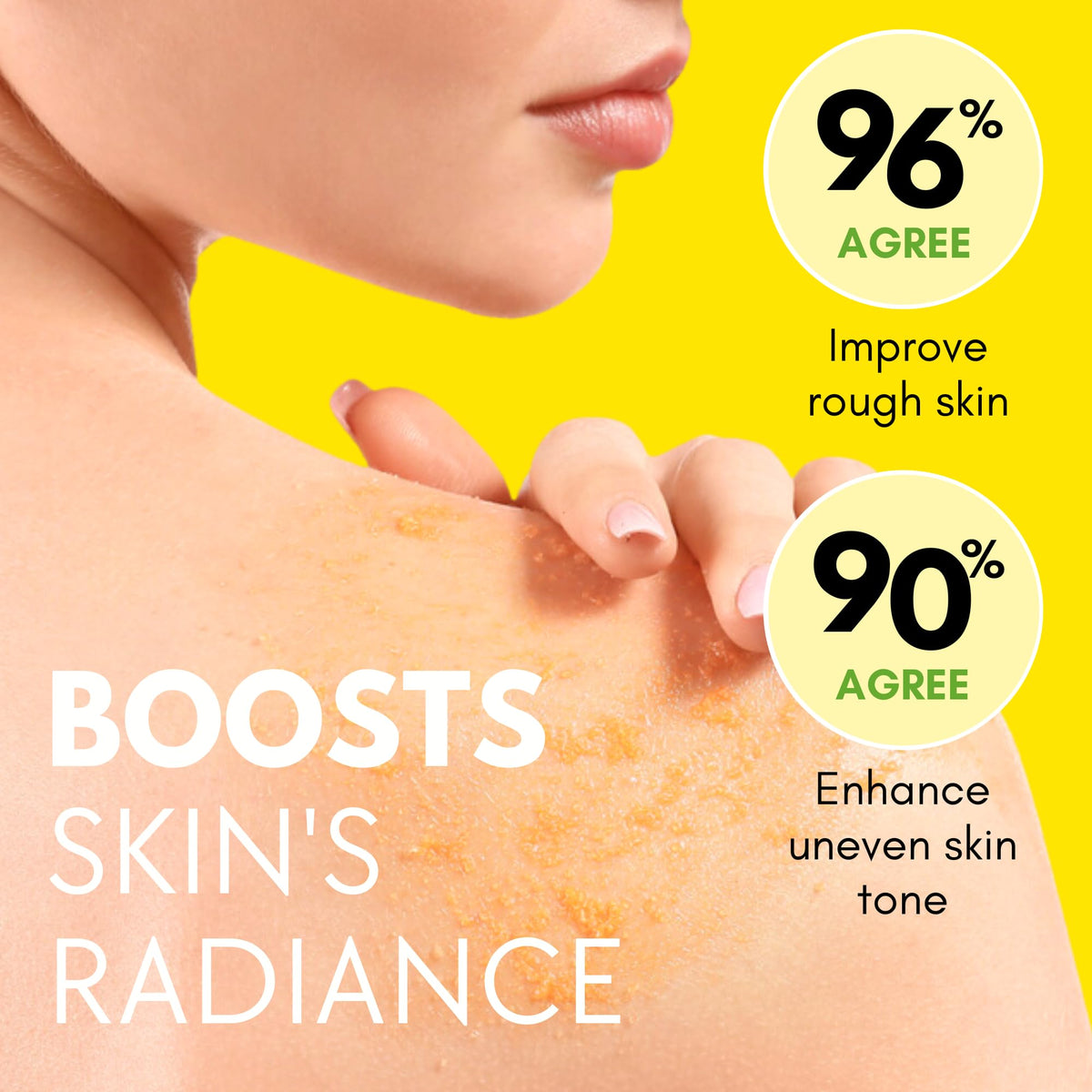 Muun close-up of sugar granules highlighting gentle exfoliation benefit