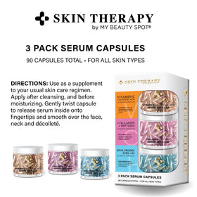 My Beauty Spot three bottles arranged to show complete Vitamin C, Retinol, Hyaluronic set