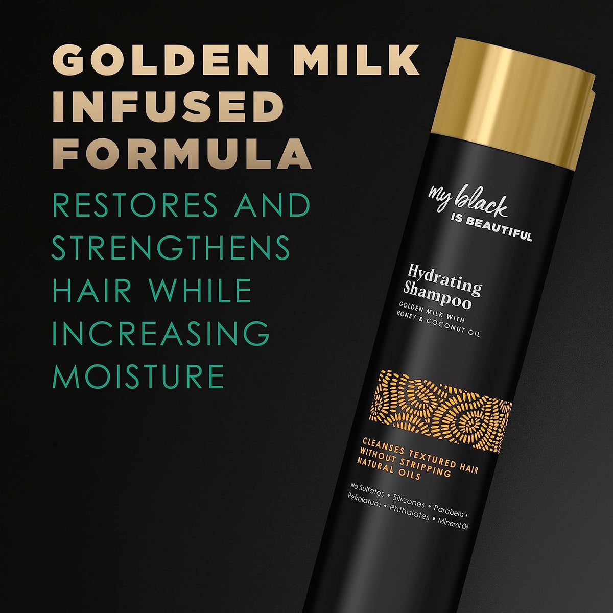 My Black Is Beautiful label close-up highlighting ingredients and details