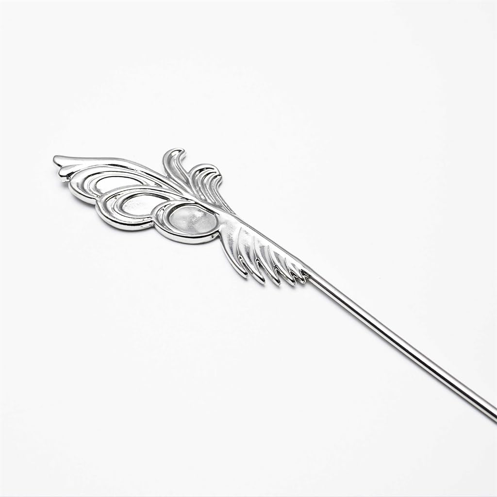 MYAYD hairpin worn in styled hair demonstrating stable hold and visual accuracy