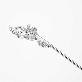MYAYD hairpin worn in styled hair demonstrating stable hold and visual accuracy