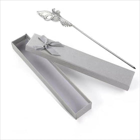 MYAYD hairpin next to ruler showing 20 cm length for accurate scale and fit
