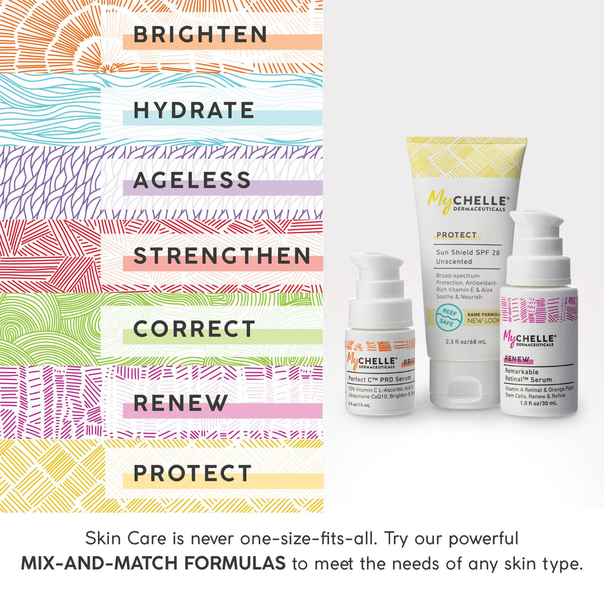 MyChelle applied to face demonstrating gentle exfoliation