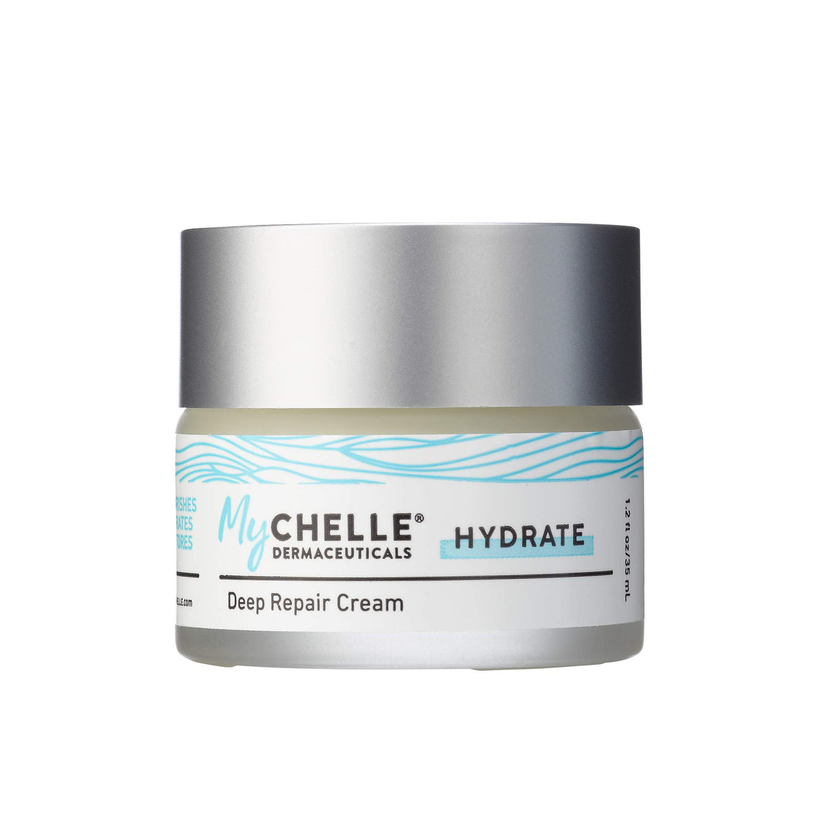 MyChelle Deep Repair Cream front packaging showing product benefits
