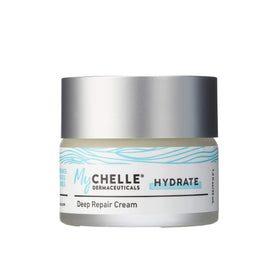 MyChelle Deep Repair Cream front packaging showing product benefits