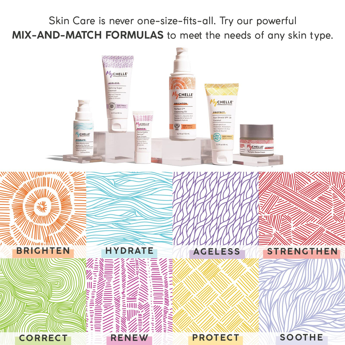 MyChelle cream on bathroom vanity illustrating everyday skincare use