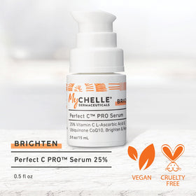 MyChelle Dermaceuticals pipette dispensing serum demonstrating precise application