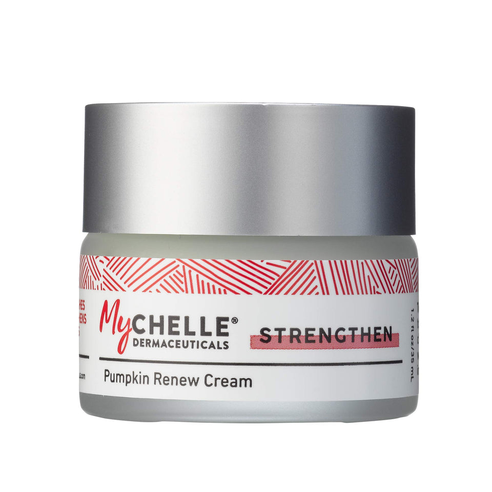 MyChelle front packaging showing clean branding and product benefit