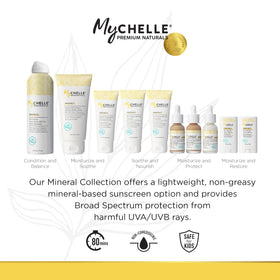 MyCHELLE Sun Shield Stick in beach setting for water-resistant use