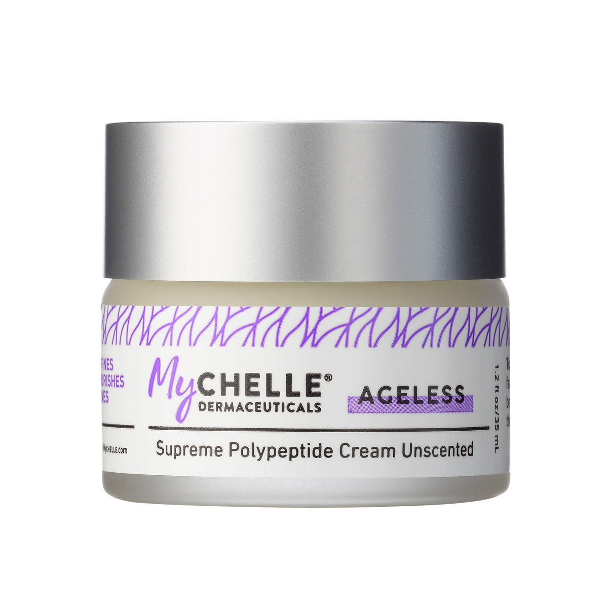 MyChelle jar front view showing label and clean packaging benefit