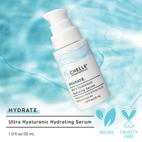 MyChelle pump dispensing serum for precise, hygienic application