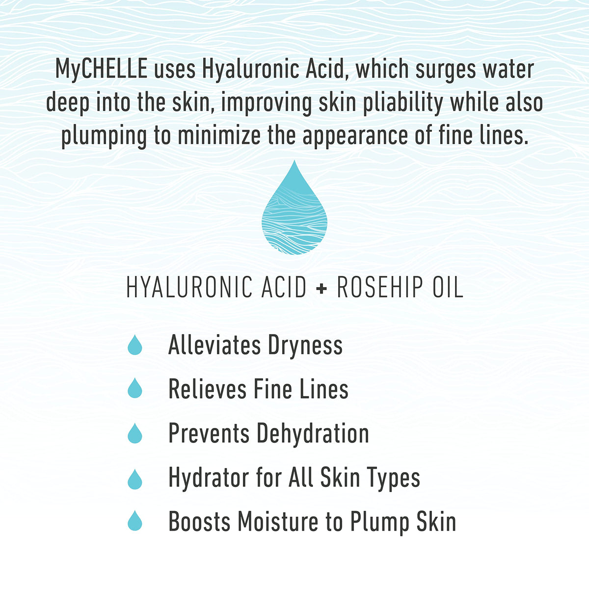 MyChelle close-up of serum texture highlighting lightweight hydration