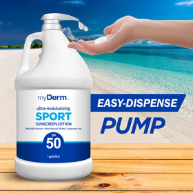 Myderm label ingredients and reef compliance emphasizing oxybenzone-free responsible formula