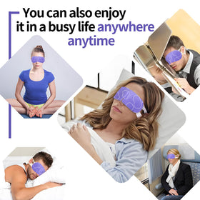 MYEBONG mask warming after opening illustrating self-heating activation