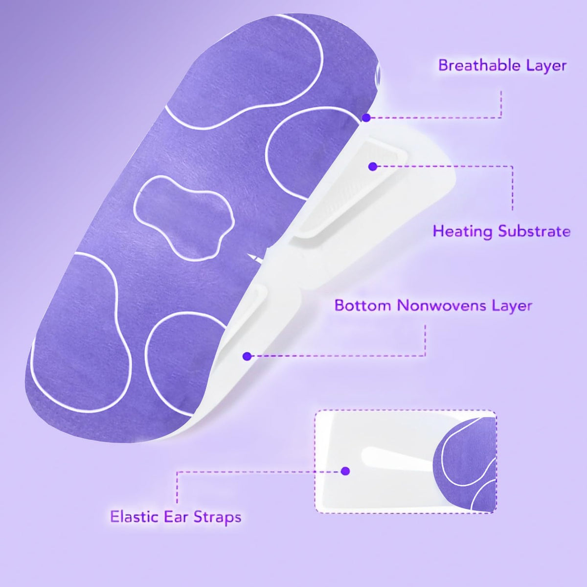 MYEBONG lavender sprigs beside pack indicating calming scent benefit