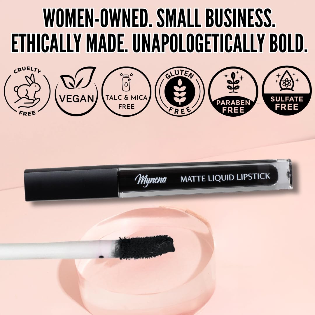 Mynena tube in a makeup bag showing portability and everyday use