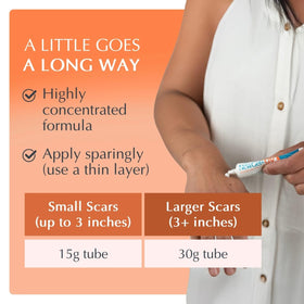 MyNewGel used on facial scar to help reduce visibility and darkening