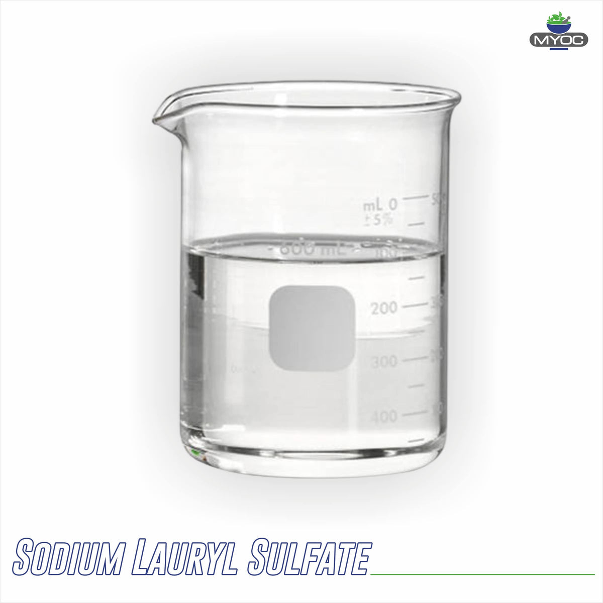 MYOC close-up of SLS granules texture, highlights easy dissolution benefit
